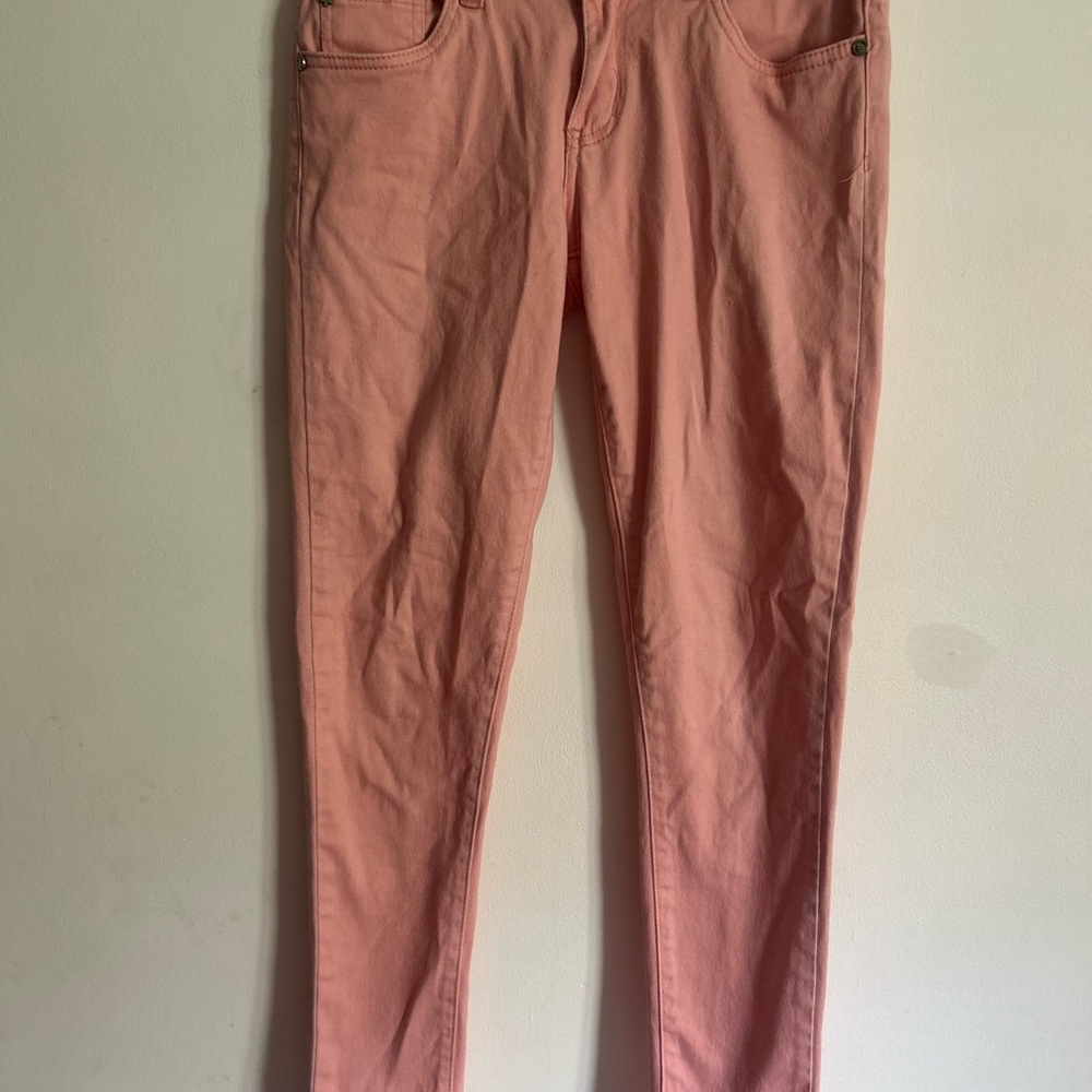 Velvet Heart Brand Pink Skinny Jeans with Soft Denim Texture